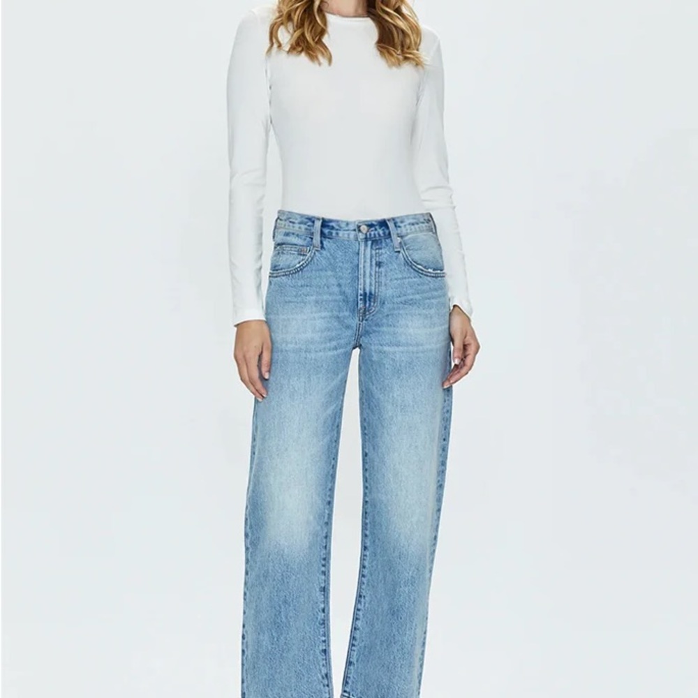 LEXI MID RISE BOWED STRAIGHT - BOWIE